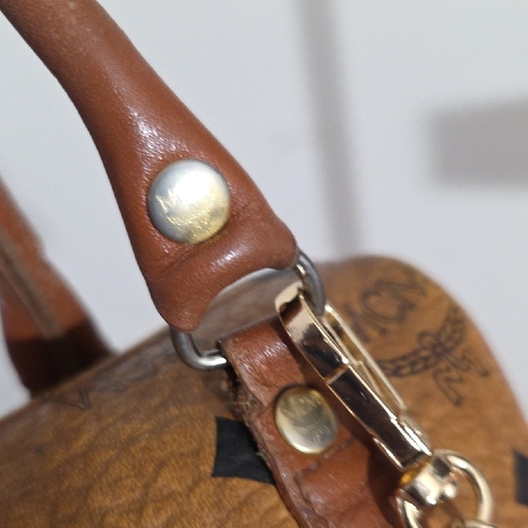 MCM Tan Leather Mini Bag with Chain Strap - Picture 9 of 13